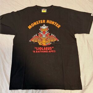 A Bathing Ape Monster Hunter Black T-Shirt